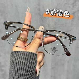 Lunettes optiques demi-cerclées 31005 avec protection anti-lumière bleue, unisexe, verres PC, largeur moyenne, origine Taizhou - Product Image 2