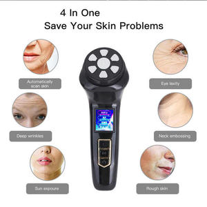 Masseur facial et du cou EMS de bureau avec indicateur LED, raffermissant la peau, anti-rides, anti-âge, appareil raffermissant - Product Image 2