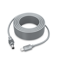 Cable de Alimentación USB C DC para Starlink Mini, Cable USB C Resistente al Agua y Duradero de 100W 20V 5A, Cable de Fibra Óptica con Conector de Barril USB C DC de 2M 3M 5M