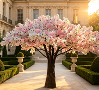 Arbre de cerisier japonais artificiel sur mesure de grande taille pour la décoration intérieure de café et de restaurant