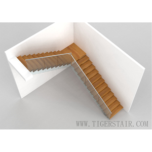 2026 Huisrenovatie Zwaarbelastbaar Gelast Frame Industriële Fabriek Ultra Duurzame Mono Stringer Trap - Product Image 2