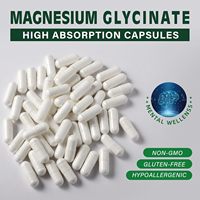 Complément Alimentaire de Glycinate de Magnésium OEM/ODM pour Adultes : Soutien au Stress, au Sommeil, à la Santé Cardiaque, des Nerfs et des Muscles - Capsules Healthsupport