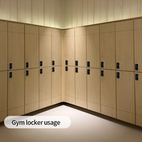 Serrure de porte en bois biométrique noire avec contrôle d'accès par empreinte digitale, serrure numérique pour armoire avec carte mémoire, mot de passe dynamique et carte NFC