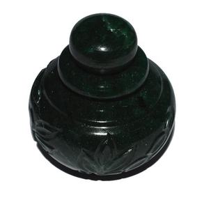 Green Aventurine Stone Bottle | Healing Gemstone Bowl - Product Image 1