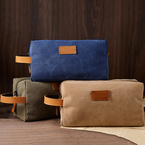 <span class=keywords><strong>Pochette</strong></span> en <span class=keywords><strong>cuir</strong></span> et toile personnalisée avec logo, trousse de rasage, trousse de toilettage pour <span class=keywords><strong>homme</strong></span>, sac de voyage pour <span class=keywords><strong>homme</strong></span> - Product Image 5
