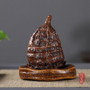 Bamboo Root Carved Lotus Seedpod Incense Burner Handmade Aromatherapy Craft Guizhou Origin YY0877 - Product Image 5