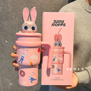 <span class=keywords><strong>Bouteille</strong></span> Isotherme Grande Capacité <span class=keywords><strong>Disney</strong></span> avec Couvercle, Poignée et Paille - Product Image 3