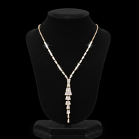 Collier délicat et extravagant, bijoux personnalisés, mode ethnique, long collier blanc avec décoration en zircon, bijoux fins