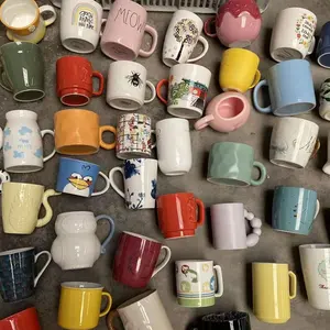 1pc 14oz Cute Ceramic Mugs, Espresso Cups, Kawaii Cups, Coffee