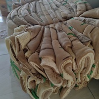 Ensemble de couvertures de style occidental SMILING HOME en 3 pièces, nouveau design, Borrego Sherpa, motif végétal vintage, couverture de lit épaisse, douce et matelassée