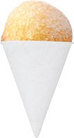 Tasses à cône de neige en papier blanc de 4.5oz, écologiques, pour l'eau et la glace pilée