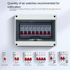 กล่องต่อสายไฟฟ้าพลาสติกเอบีเอสกันน้ำสำหรับใช้กลางแจ้ง IP65PC กันน้ำได้กล่องกระจายแบบติดแผงสวิตช์ - Product Image 3