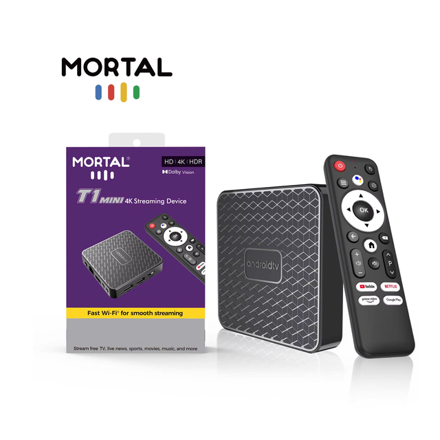 Smart TV BOX Goole Voice Remote Android TV Box Mortal T1mini 4K Set Top Box Network Player WIFI RK3518 8GB 2GB 16GB TV Box ATV