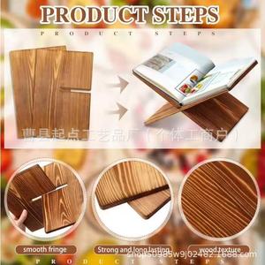 Support de livre en bois pour la lecture de recettes de cuisine, organisateur de bureau, porte-revues, Style Simple, 30x20x1cm - Product Image 5