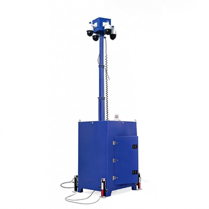 Tour de vidéosurveillance mobile compacte avec mât de levage de 6 m, panneaux solaires en option, tour de sécurité pour événements en plein air - Product Image 6