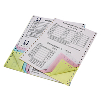 Papel Continuo para Impresora de Facturas y Recibos, de 1 a 6 Capas, 500 Hojas, Formato A4, Papel NCR sin Carbón, 100% Madera, Personalizado por el Fabricante OEM