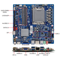 Procesador Maxtang Intel Alder Lake de 12. ª generación con placa base Mini ITX H610 basada en chipset, pantalla de enchufe LGA1700 a través de HDMI, VGA, DP