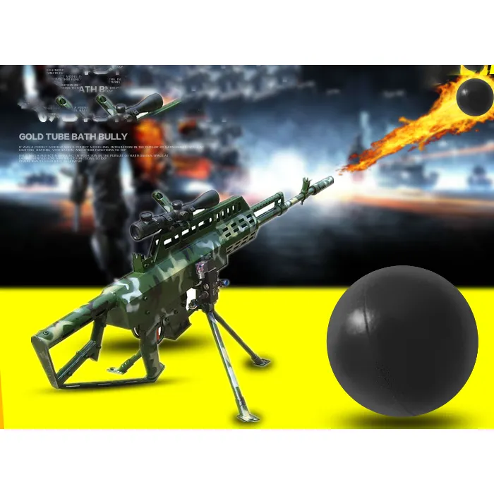 Wholesale solid hard black rubber bullet ball for gun