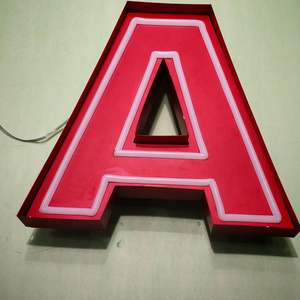 Lettres en relief 3D rétroéclairées par LED personnalisées, en acier inoxydable, pour devanture de magasin, logo d'entreprise, panneau métallique - Product Image 6