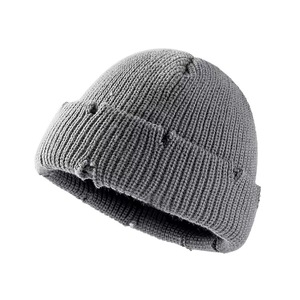 Bonnet tricoté unisexe effet vieilli <span class=keywords><strong>pas</strong></span> <span class=keywords><strong>cher</strong></span>, 12 couleurs, côtelé, chaud, pour homme et <span class=keywords><strong>femme</strong></span>, fournisseur de bonnets d'hiver - Product Image 2