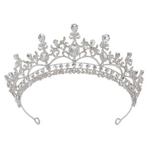 Corona di lusso della <span class=keywords><strong>regina</strong></span> copricapo da sposa da Studio palla accessori per capelli corona - Product Image 4