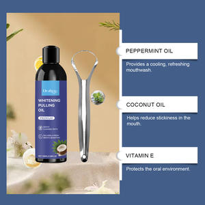 Bain de bouche blanchissant à la menthe et à la noix de coco de haute qualité, 100 ml, sans alcool, avec vitamine E et parfum naturel pour une haleine fraîche - Product Image 4