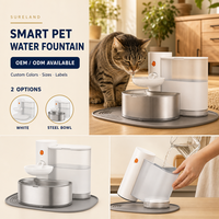 Nouvelle Fontaine à Eau Intelligente à Alimentation par Gravité pour Animaux, Design Détachable, Eau Courante pour Chiens et Chats, Sans Prise Requise, 2300g CN