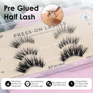 ขนตาปลอมแบบติดเองพร้อมกาวในตัว ขนาด 10 มม./20 มม. ไม่ทดลองกับสัตว์ ใช้ซ้ำได้ แถบใส มองไม่เห็น ติดง่าย เป็นธรรมชาติ สำหรับลุคแบบมังงะ - Product Image 5