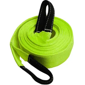 LM Mengangkat Sling Anyaman 2.6M Putaran Sling Tipe Tak Berujung Sabuk Angkat 10 Ton Kapasitas Angkat Nilon Sling Belt