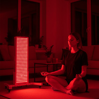 Panneau de luminothérapie rouge REDDOT sur pied pour la série RDPRO3000, usage domestique et commercial, avec soulagement de la douleur et chauffage physique