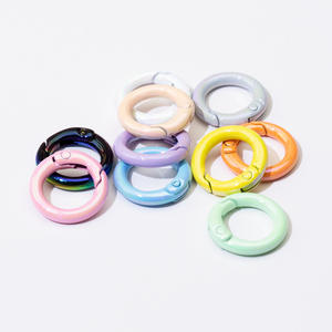 WOWEI kerajinan DIY o-ring Musim Semi gantungan kunci terbuka 20 25mm cincin Musim Semi gantungan kunci pembuka logam cincin untuk Dompet mainan tas aksesoris - Product Image 3