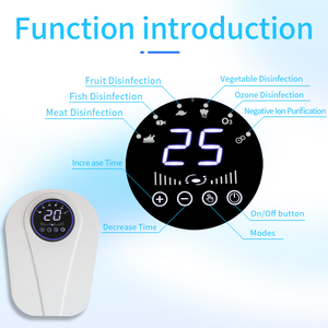 Purificatore d'Acqua e Aria Elettrostatico Portatile Bianco a Doppia Funzione per Lavaggio di Frutta e Verdura e Pulizia dell'Aria - Product Image 6