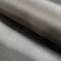 Fabricants chinois de tissu en fibre de carbone sergé ou à armure toile 3K 200g de fibre tissée en carbone noir