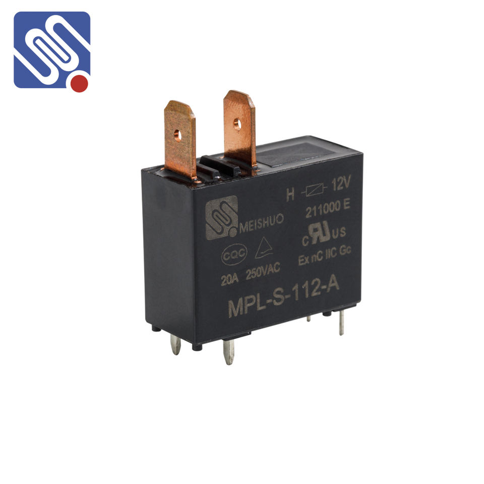 Meishuo MPL-H Mini Power Relay 1A High-Performance Relay 24VDC 20 Amp High Power for Protective PCB Electronic Components