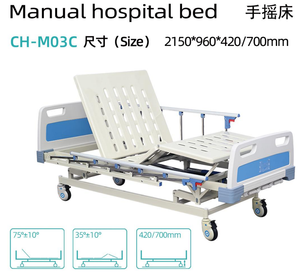 FY-M03C Больничная койка с тремя ручными встряхиваниями - Product Image 6