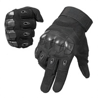 Gants anti-choc à doigts entiers, protection de la paume en PU, sangle de poignet réglable, activités de plein air, unisexe, résistants à l'usure