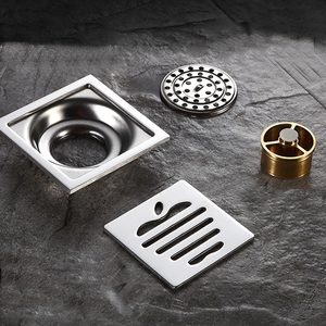 Bộ phận phòng tắm phụ kiện 100*100 mét phòng tắm SS thoát nước Sàn thép không gỉ vuông tắm thoát nước sàn - Product Image 4