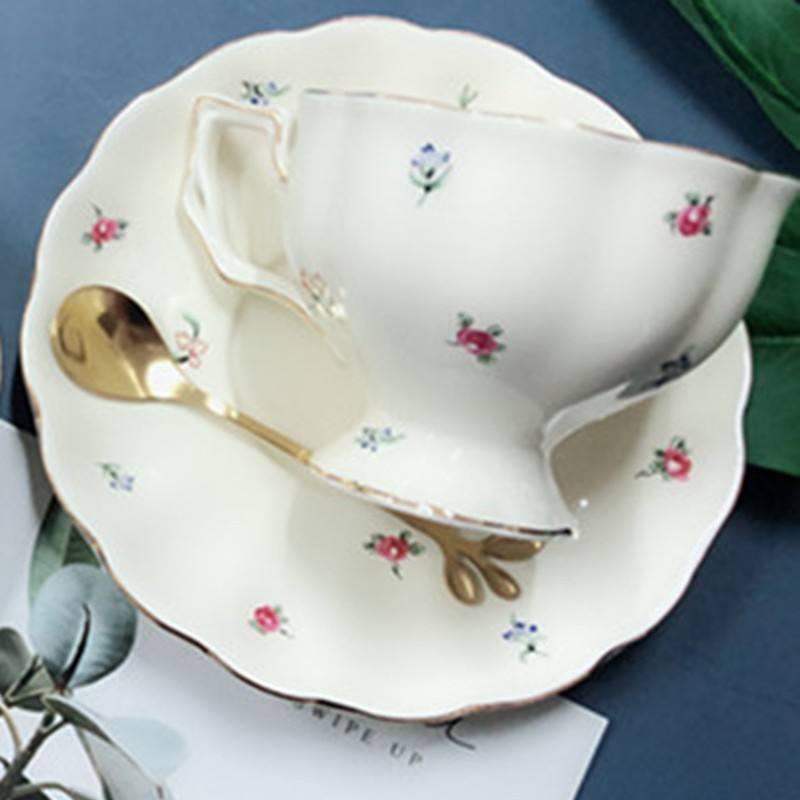White cup and saucer