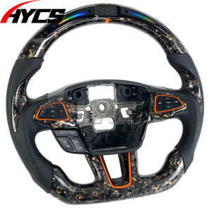 Accesorios Interiores para Automóviles, Volante Deportivo de Fibra de Carbono Forjado con LED RPM para Ford Focus MK4 MK3  <span class=keywords><strong>ST</strong></span> RS MK8 <span class=keywords><strong>Kuga</strong></span> Puma <span class=keywords><strong>ST</strong></span> <span class=keywords><strong>ST</strong></span>-<span class=keywords><strong>Line</strong></span> - Product Image 3