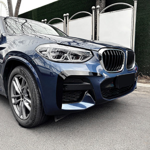 <b>Bumper</b> Vent <b>Stickers</b> For Bmw X3 X4 G01 G02 M Sport 2018 2021 Carbon Fiber Textured Piano Black Adhesive Car Decals Front - Product Image 1