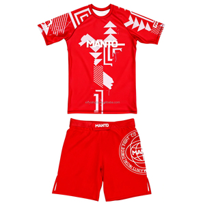 Conjunto Deportivo Personalizado de MMA para <span class=keywords><strong>Muay</strong></span> <span class=keywords><strong>Thai</strong></span>, Camiseta y Pantalones Cortos para Entrenamiento de Artes Marciales, Venta al Por Mayor - Product Image 4