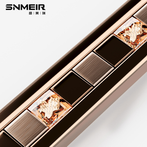 Phật sơn nhà máy senmry thép không gỉ gạch TRIM kim loại thủy tinh khảm trang trí hồ sơ sang trọng biên giới thép không gỉ gạch Strips - Product Image 3