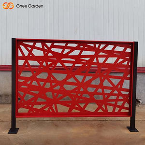 Portable Red Laser Cut Corten Steel Eco-Friendly Durable <b>Privacy</b> <b>Garden</b> <b>Screen</b> Metal Fence Panel for Outdoor Safety Fencing - Product Image 4