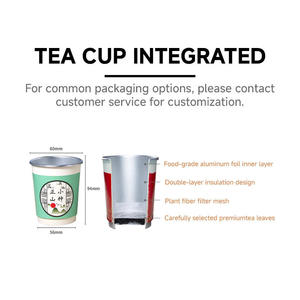 Tazas Desechables de Aluminio de Doble Capa para Té Instantáneo de Jazmín/Verde/Oolong, Gruesas y Portátiles para Oficina/Viajes/Adolescentes, OEM - Product Image 4