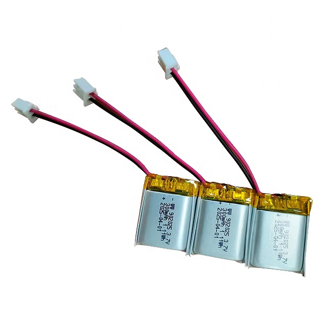 High Quality Recharge Lithium Ion Polymer Batteries 902025 300mah 3.7V 3C Small Rate Digital Battery for Smart Office Products