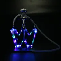 Kit Chicha en Acrylique Durable avec Lumière LED en Forme de Cœur, Design Livre