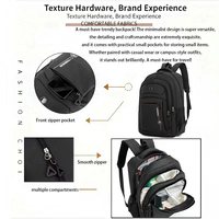 Sac à dos unisexe FOUR ONE tendance et simple avec lettres, 20-39L, en polyester Oxford imperméable, pour ordinateur portable, décontracté, voyage, université, affaires, résine