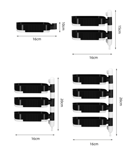 Caja de jabón de estante Simple creativa giratoria de baño multifuncional de 4 capas sin perforaciones montada en la pared con estante de almacenamiento de drenaje - Product Image 4