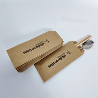 Sac en papier KM Luxury Cutlery pour le rangement des couverts, boîte cadeau, présentation, hôtel, restaurant, logo personnalisé
