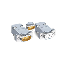 Kit de Conectores KRONZ DB9 D-Sub con Terminales de Soldadura, 8 Pines Macho/Hembra, RS232 RS485, Puerto Serie, PLC, Automatización Industrial